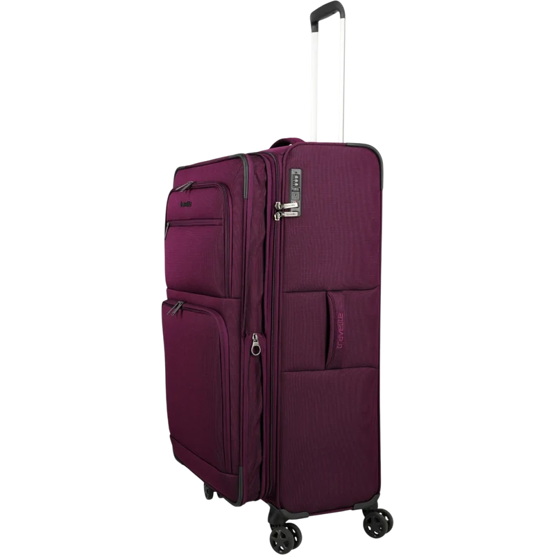 Travelite Cubis 4-Rollen-Koffer L erw. 83 cm -Berry