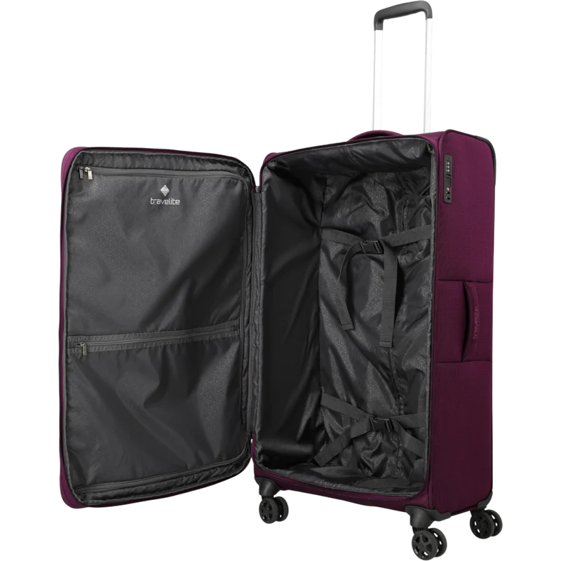 Travelite Cubis 4-Rollen-Koffer L erw. 83 cm -Berry