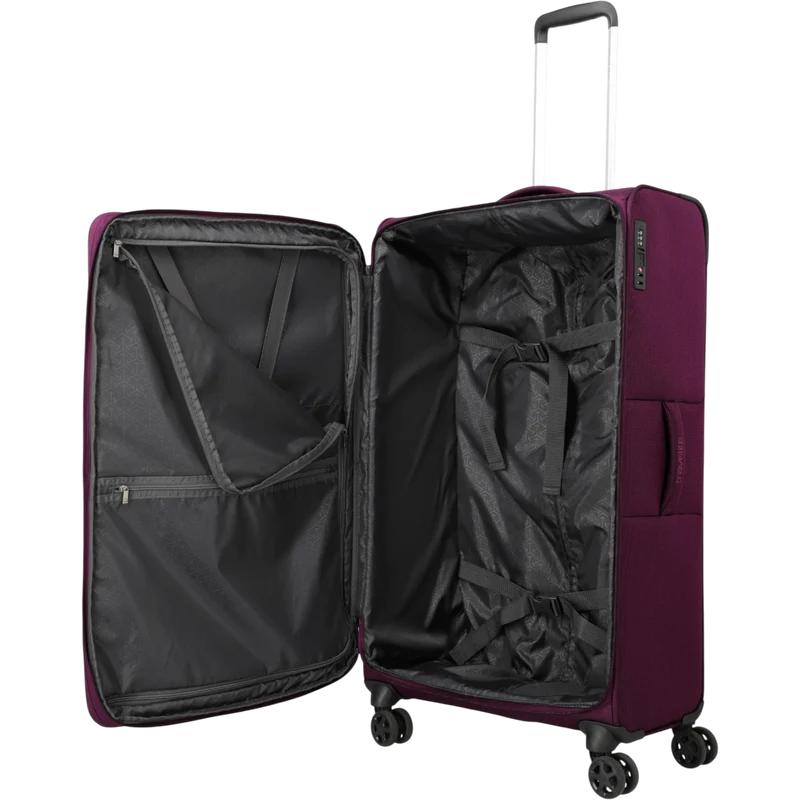 Travelite Cubis 4-Rollen-Koffer L erw. 83 cm -Berry