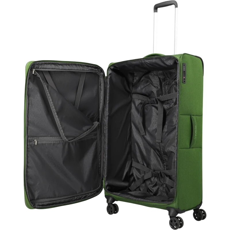 Travelite Cubis 4-Rollen-Koffer L erw. 83 cm -Green