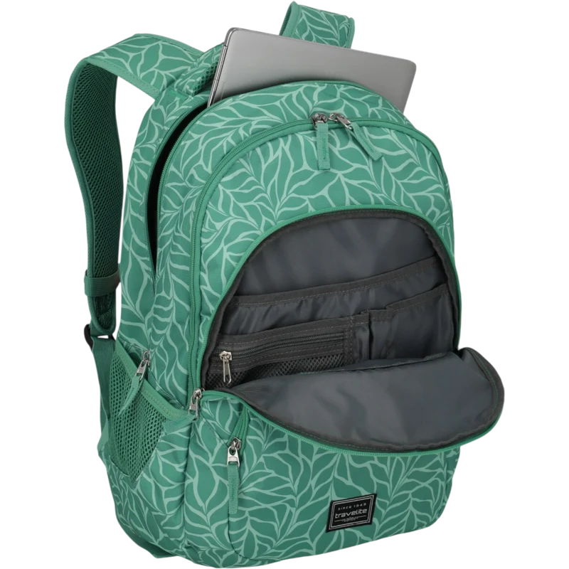 Travelite Basics Rucksack mit Laptopfach 45 cm -Print Green