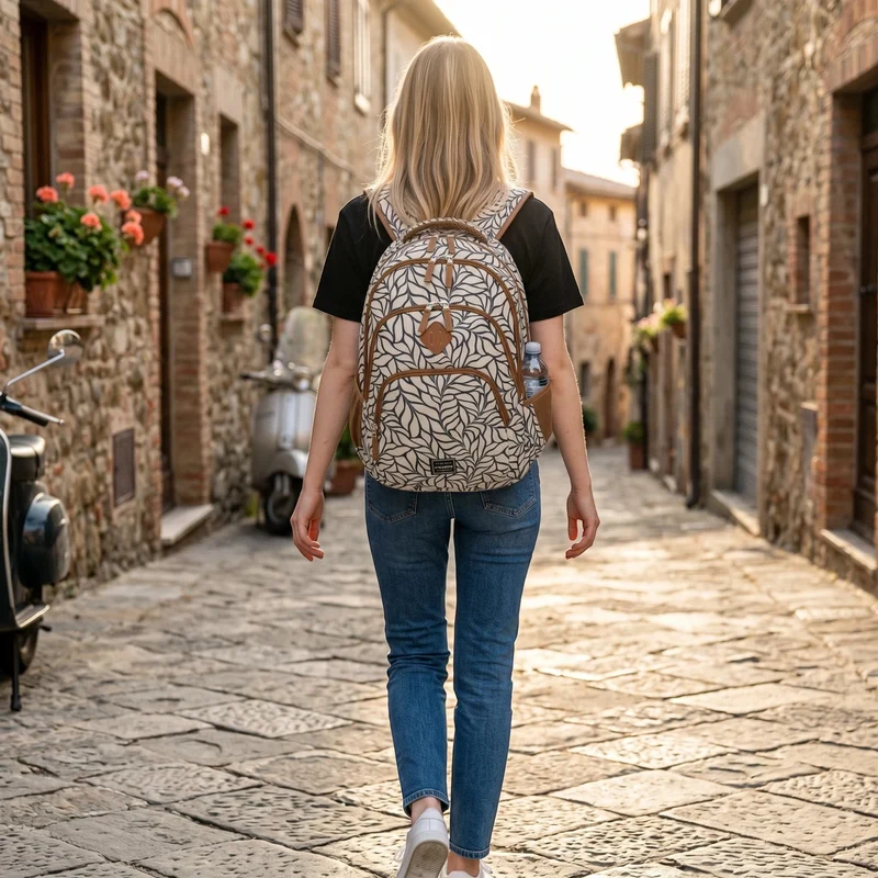 Travelite Basics Rucksack mit Laptopfach 45 cm -Off White