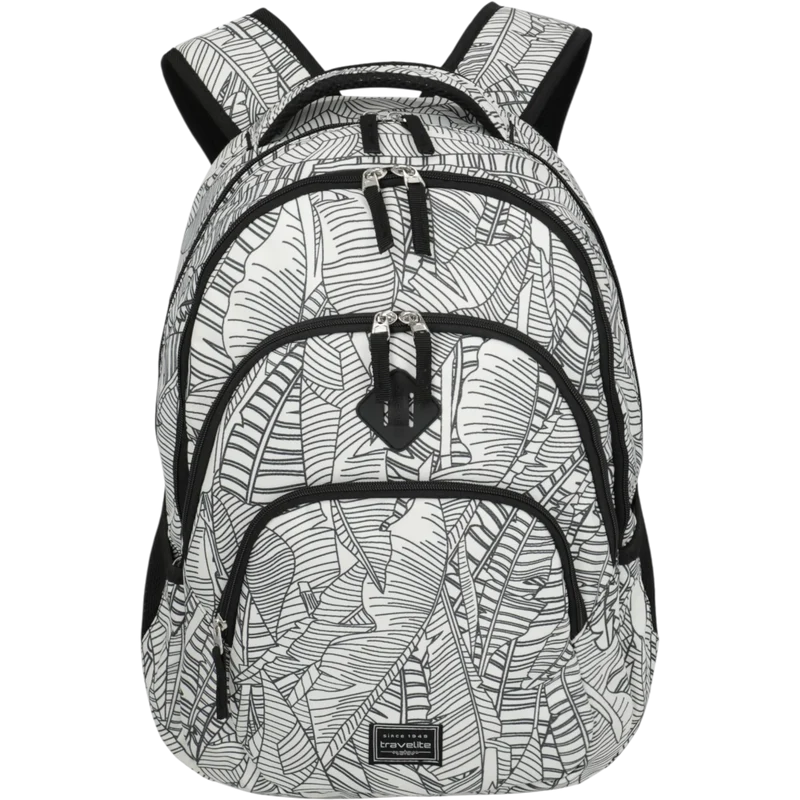 Travelite Basics Rucksack mit Laptopfach 45 cm -Print White