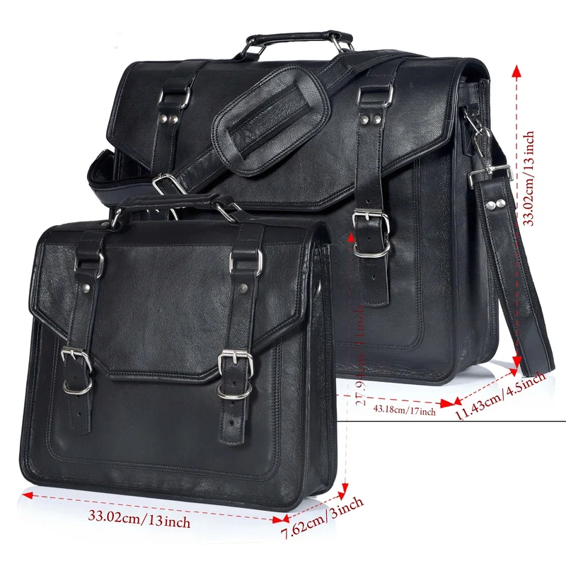 Kingsley Father & Son Leather Messenger Bag Set