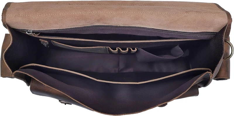Colton Buffalo Leather Laptop Messenger Bag