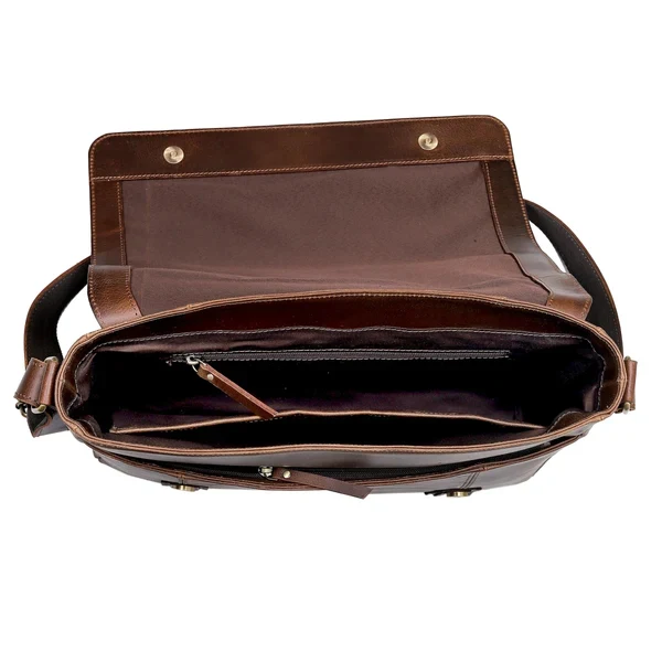 Emerson Full Grain Leather Messenger Bag