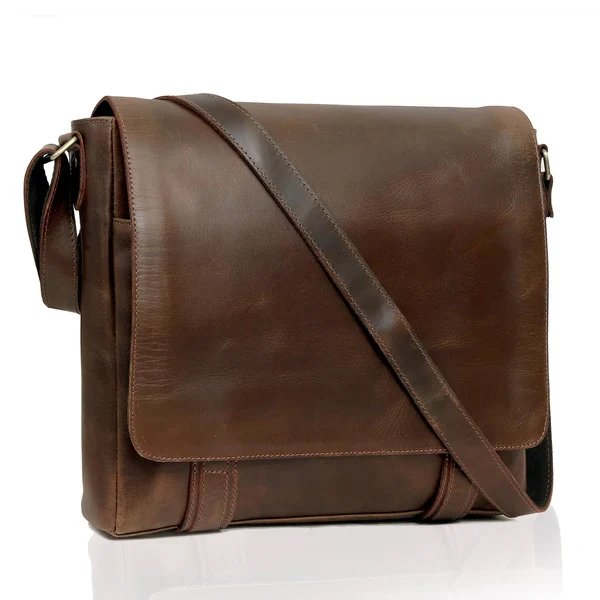 Emerson Full Grain Leather Messenger Bag