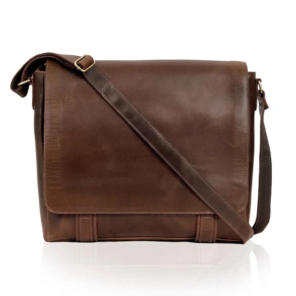Emerson Full Grain Leather Messenger Bag