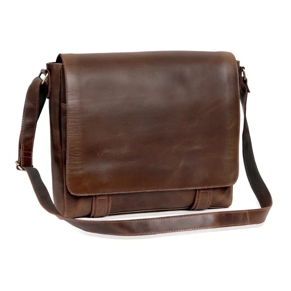 Emerson Full Grain Leather Messenger Bag