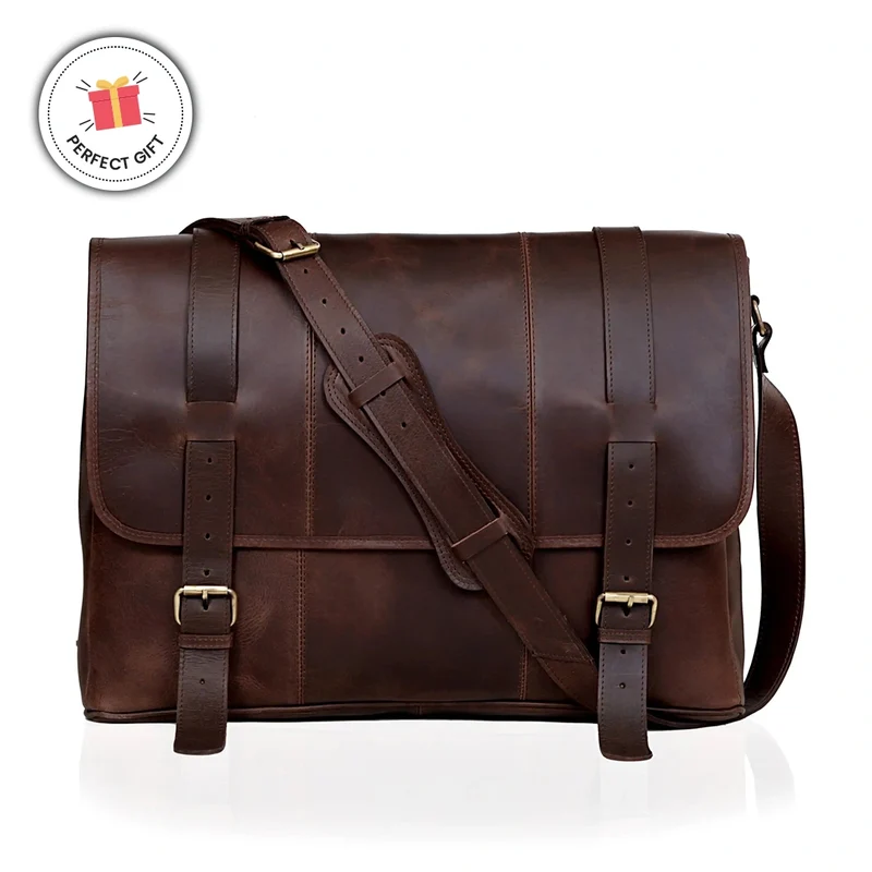 Marshall Leather Messenger Bag