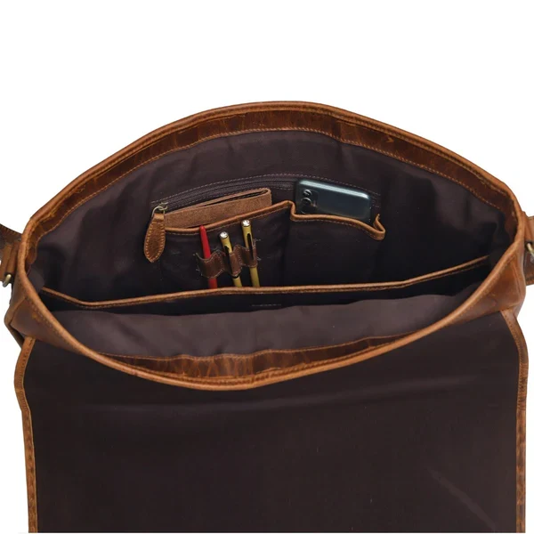 Marshall Leather Messenger Bag