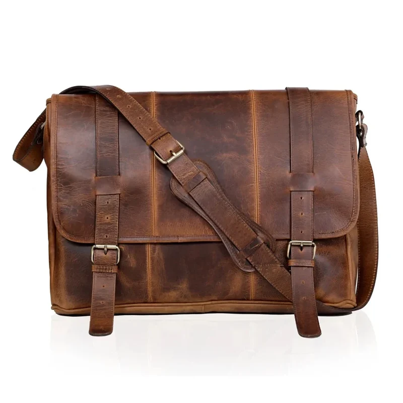 Marshall Leather Messenger Bag