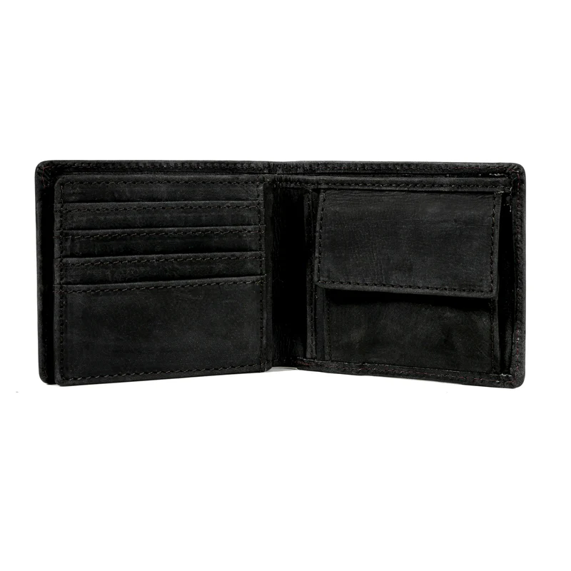 Men's Bifold Leather Wallet - Brown