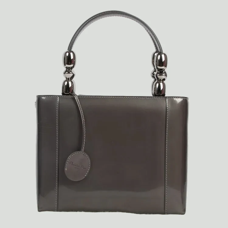 Dior Malice Henkeltasche aus Leder, Grau, 2000