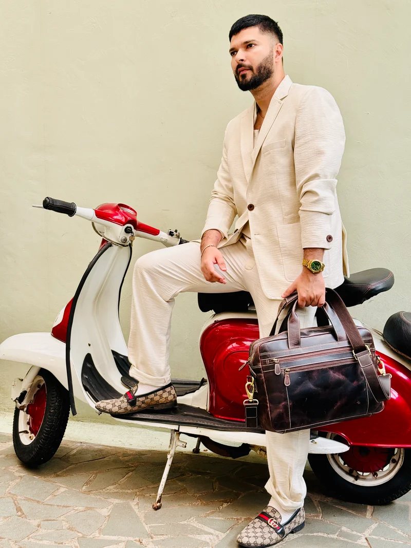 Everett Buffalo Leather Briefcase