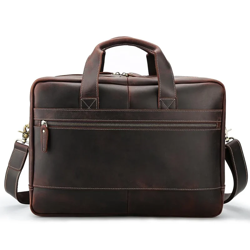 Everett Buffalo Leather Briefcase
