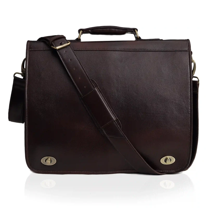 Holden Wine Buffalo Leather Briefcase
