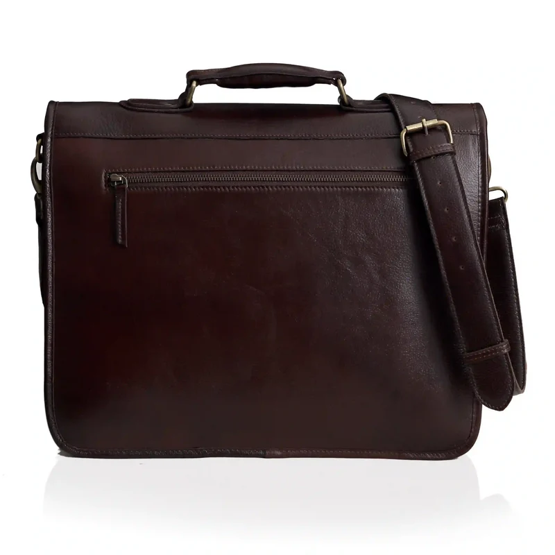 Holden Wine Buffalo Leather Briefcase