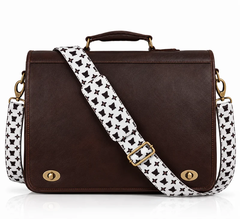 Holden Wine Buffalo Leather Briefcase