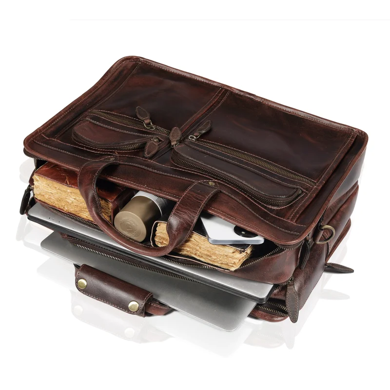 Taylor Buffalo Leather Briefcase