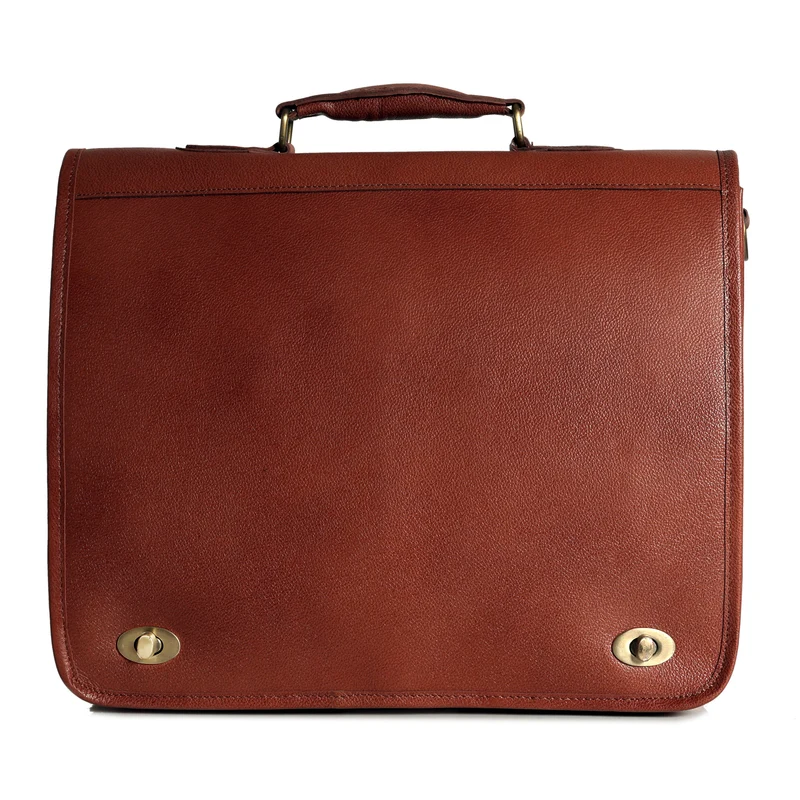 Holden Tan Leather Briefcase