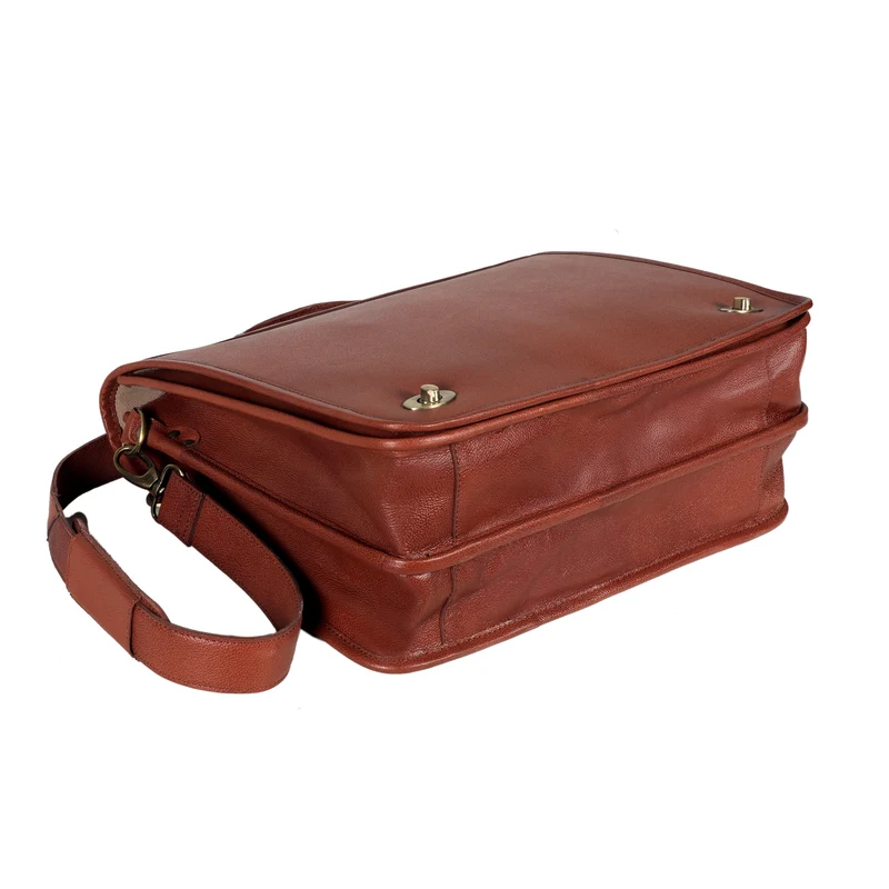 Holden Tan Leather Briefcase