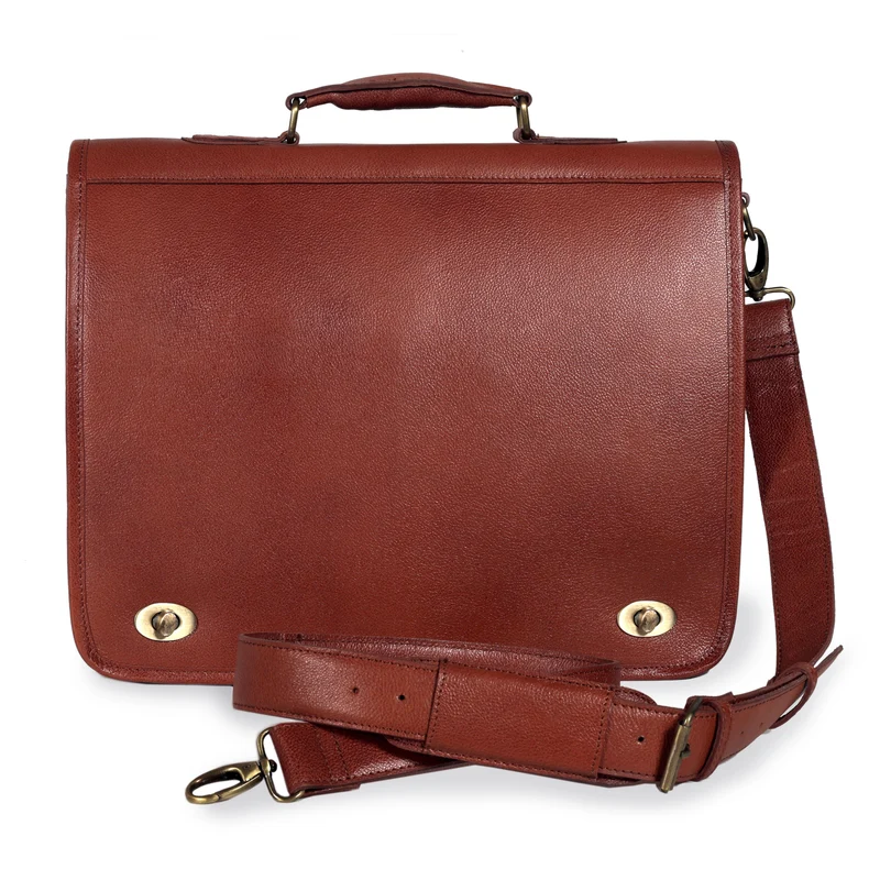 Holden Tan Leather Briefcase