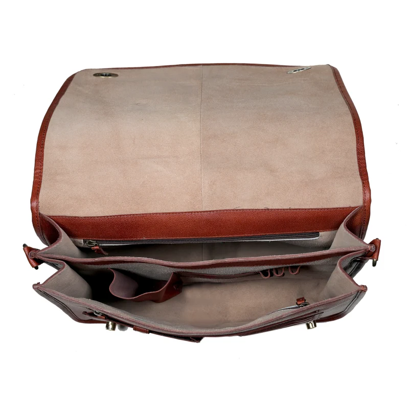Holden Tan Leather Briefcase