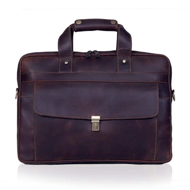 Archer Buffalo Leather Briefcase