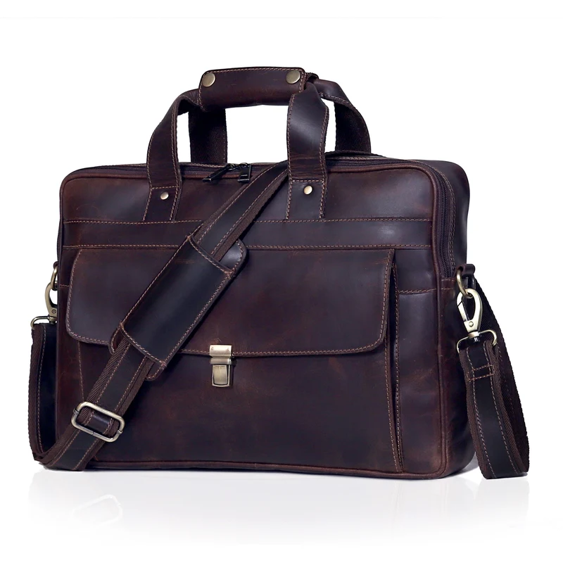 Archer Buffalo Leather Briefcase