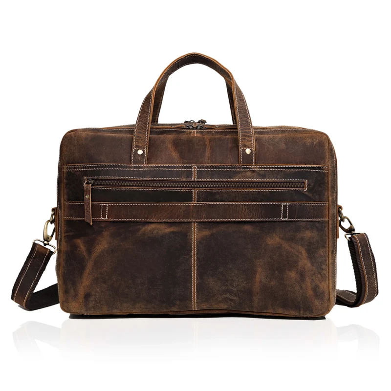 Graham Vintage Brown Leather Briefcase