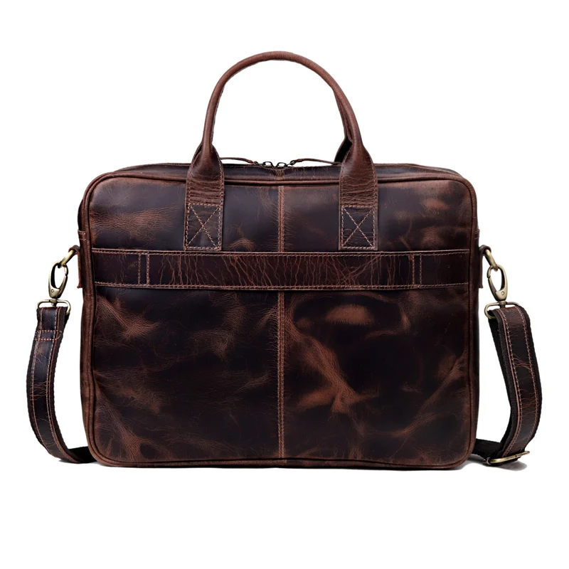 Parker Burgundy Leather Briefcase