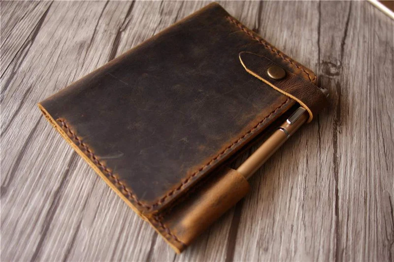 Handmade Full Grain Leather Passport Holder Wallet – Personalized