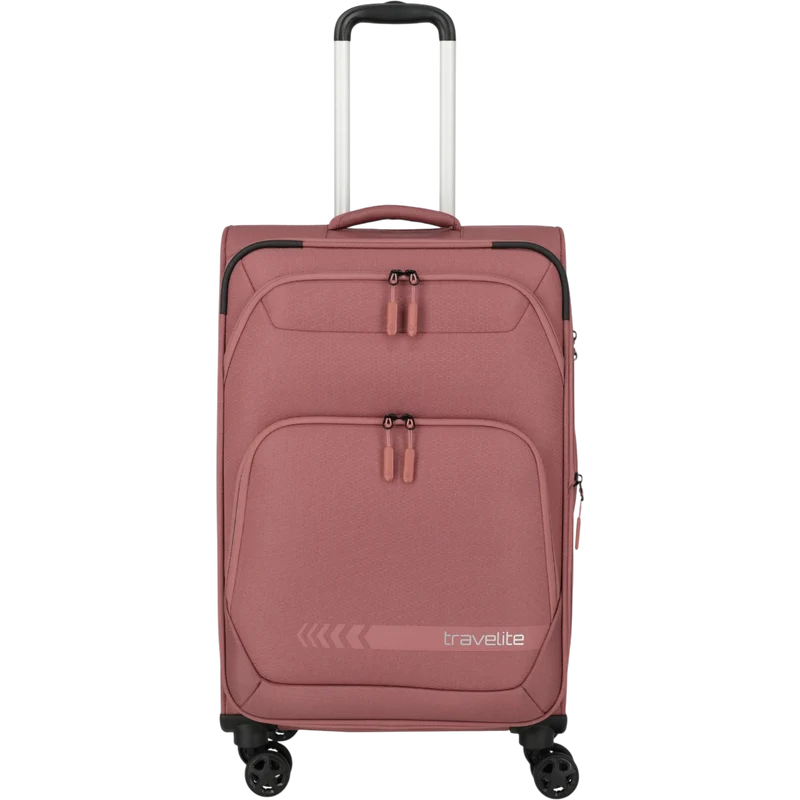 Travelite Kick Off 4-Rollen-Trolley M erw. 67 cm -Rose