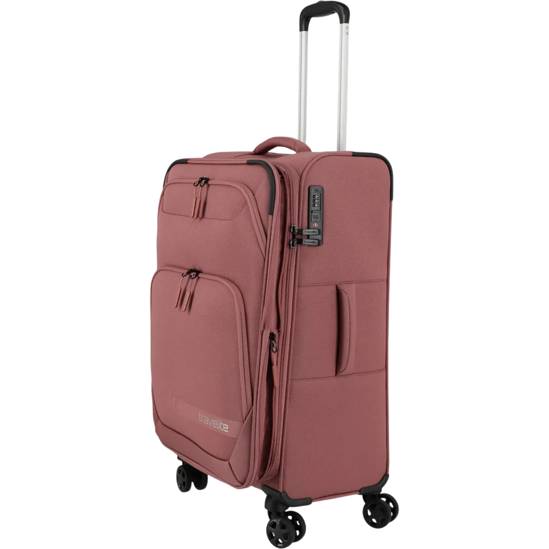 Travelite Kick Off 4-Rollen-Trolley M erw. 67 cm -Rose
