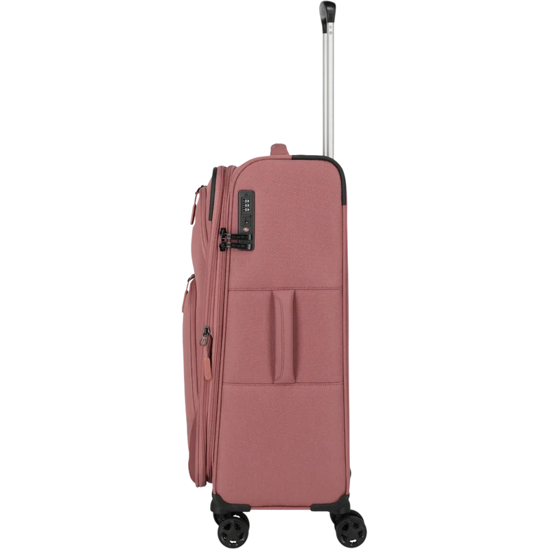 Travelite Kick Off 4-Rollen-Trolley M erw. 67 cm -Rose