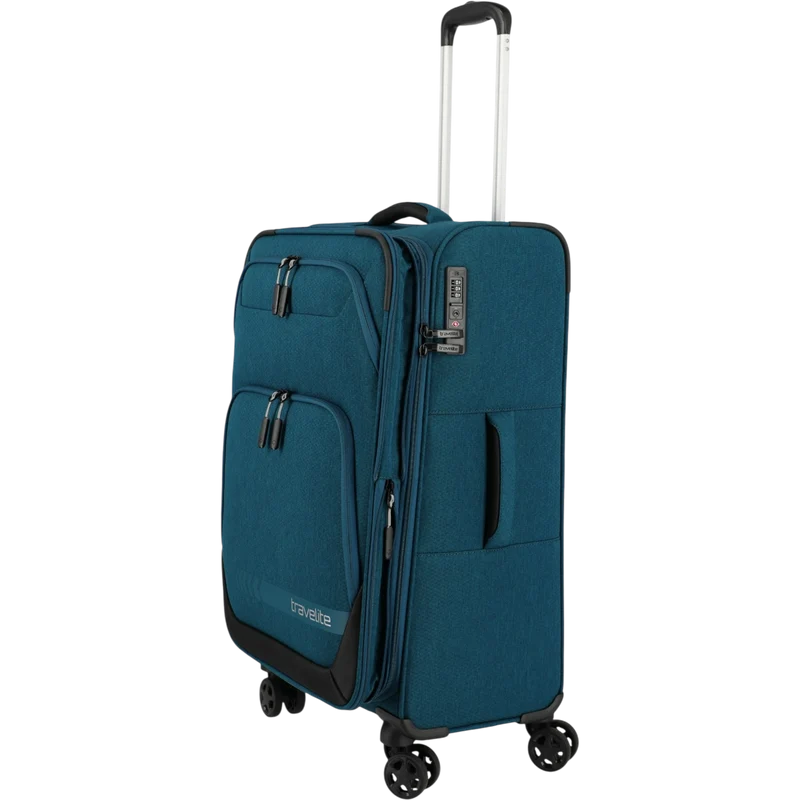 Travelite Kick Off 4-Rollen-Trolley M erw. 67 cm -Petrol