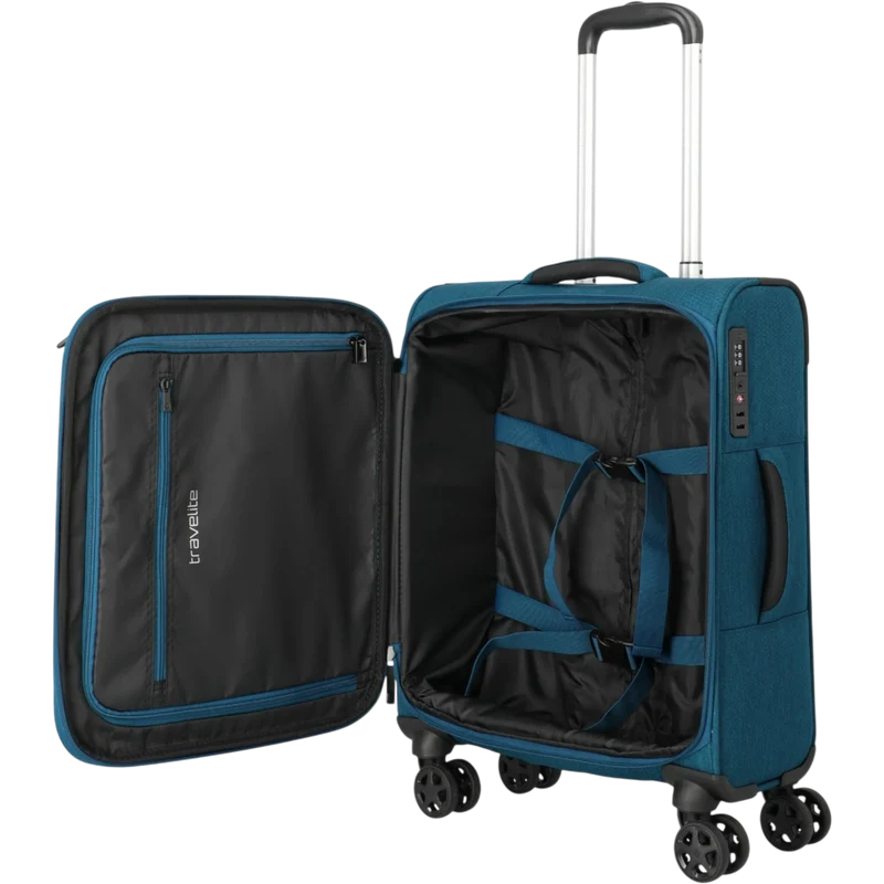 Travelite Kick Off 4-Rollen-Kabinentrolley S 55 cm -Petrol