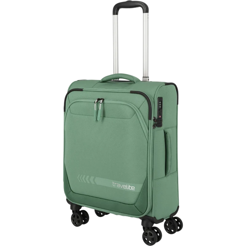 Travelite Kick Off 4-Rollen-Kabinentrolley S 55 cm -Salbei