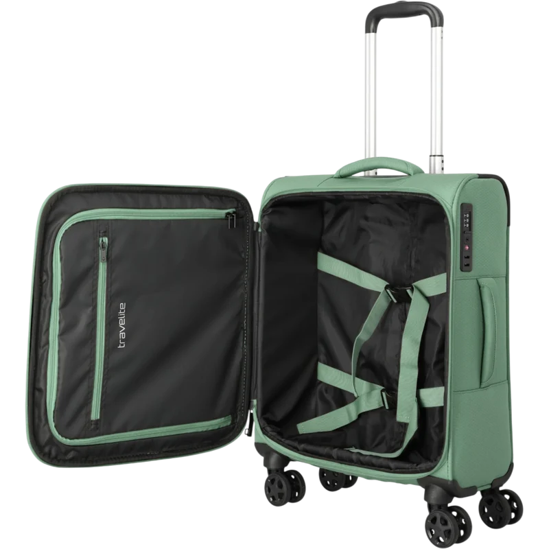 Travelite Kick Off 4-Rollen-Kabinentrolley S 55 cm -Salbei