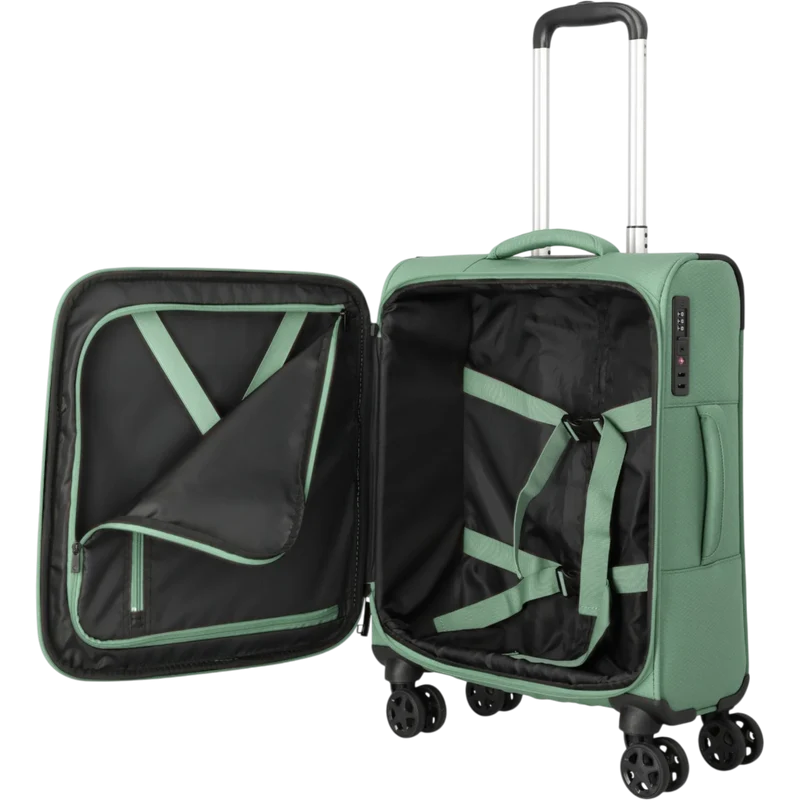 Travelite Kick Off 4-Rollen-Kabinentrolley S 55 cm -Salbei