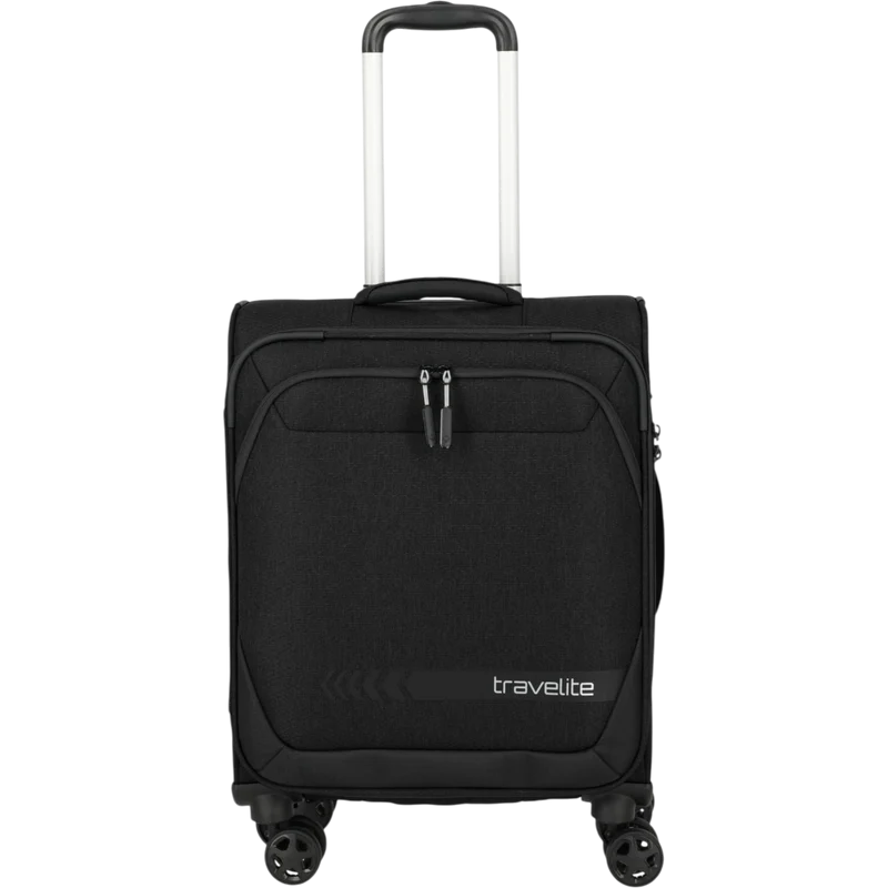 Travelite Kick Off 4-Rollen-Kabinentrolley S 55 cm -Schwarz