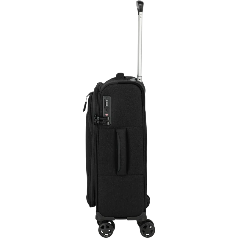 Travelite Kick Off 4-Rollen-Kabinentrolley S 55 cm -Schwarz