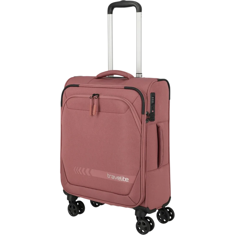 Travelite Kick Off 4-Rollen-Kabinentrolley S 55 cm -Rose