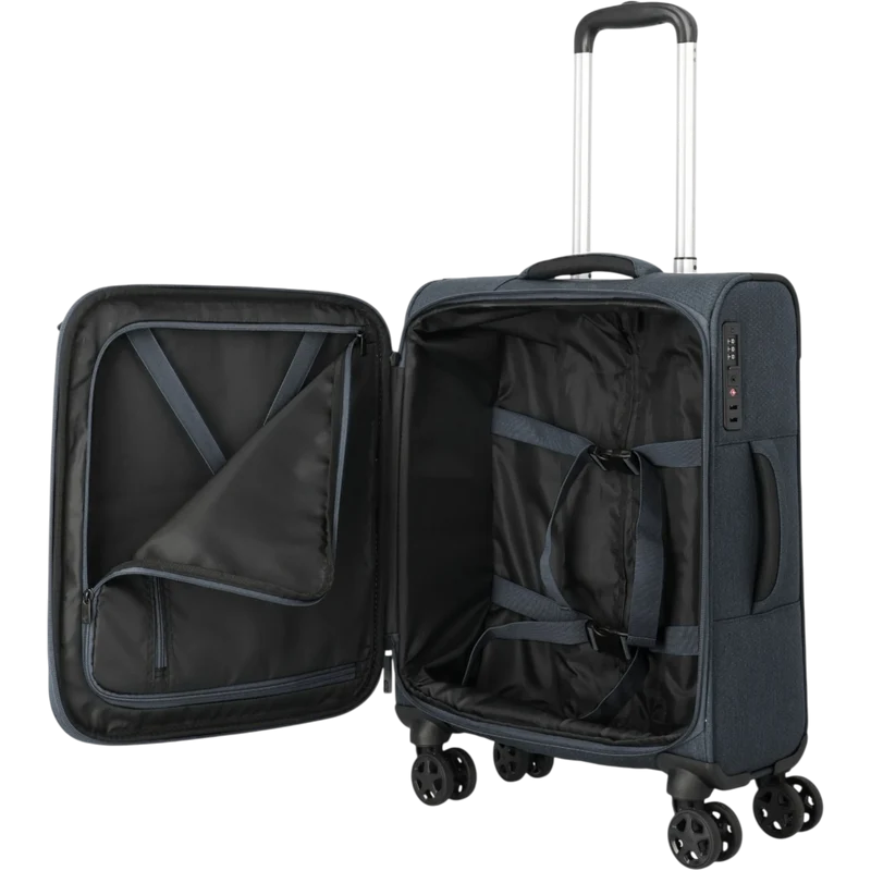Travelite Kick Off 4-Rollen-Kabinentrolley S 55 cm -Anthrazit