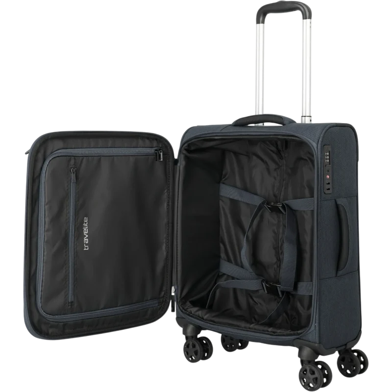 Travelite Kick Off 4-Rollen-Kabinentrolley S 55 cm -Anthrazit