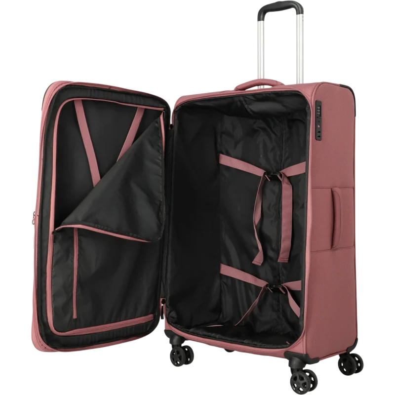 Travelite Kick Off 4-Rollen-Trolley L erw. 78 cm -Rose