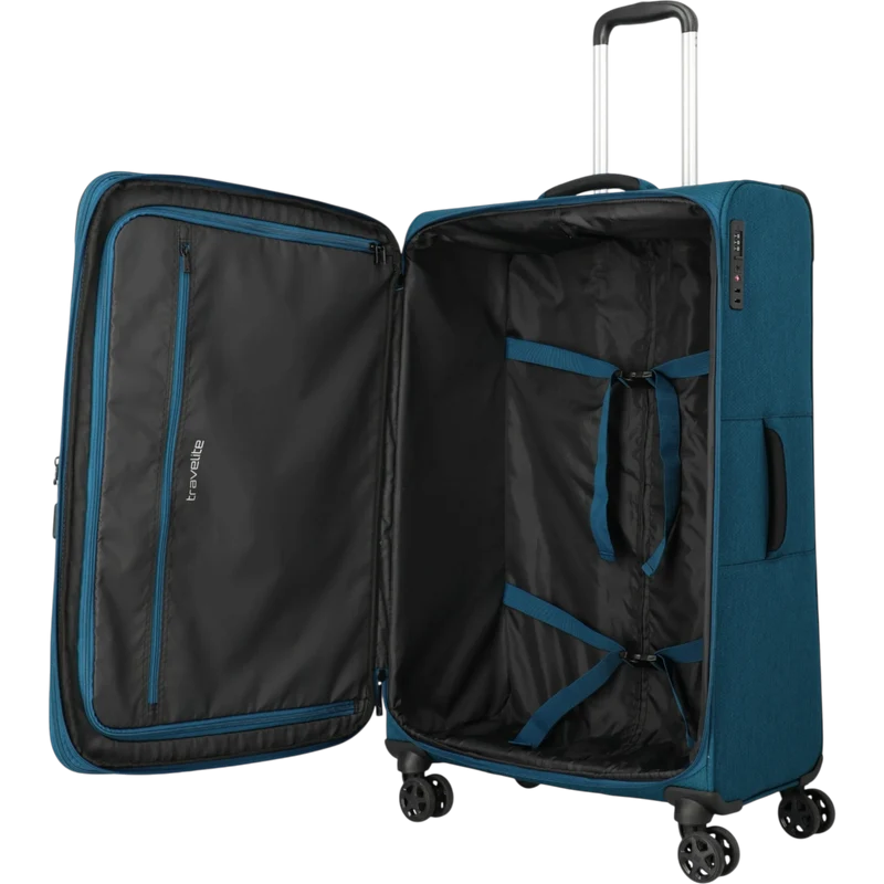 Travelite Kick Off 4-Rollen-Trolley L erw. 78 cm -Petrol