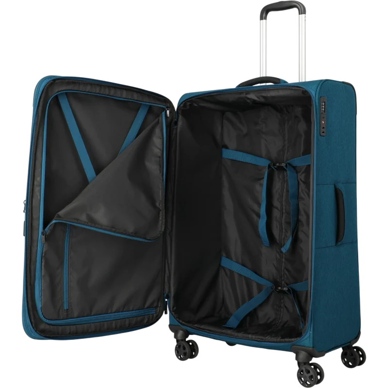 Travelite Kick Off 4-Rollen-Trolley L erw. 78 cm -Petrol