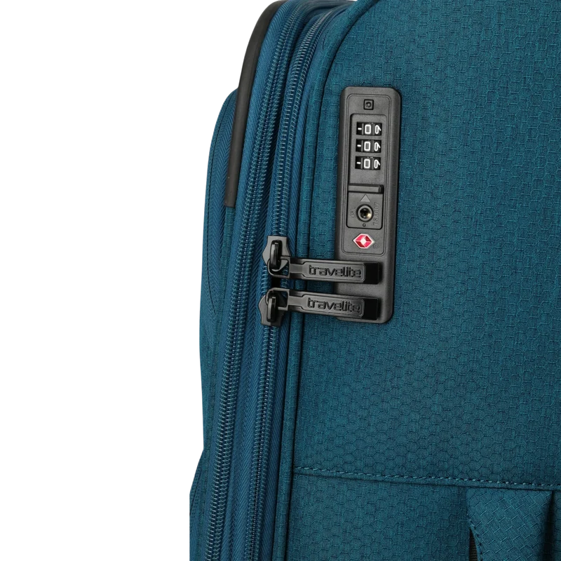 Travelite Kick Off 4-Rollen-Trolley L erw. 78 cm -Petrol